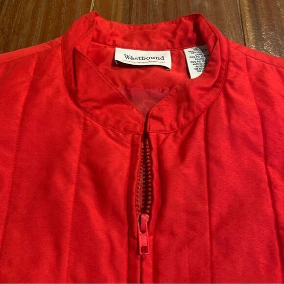 Westbound Women’s Red Quilted Vest L - Picture 5 of 7